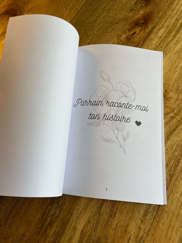 Parrain raconte-moi ton histoire - carnet souvenir unique - photo numéro 2