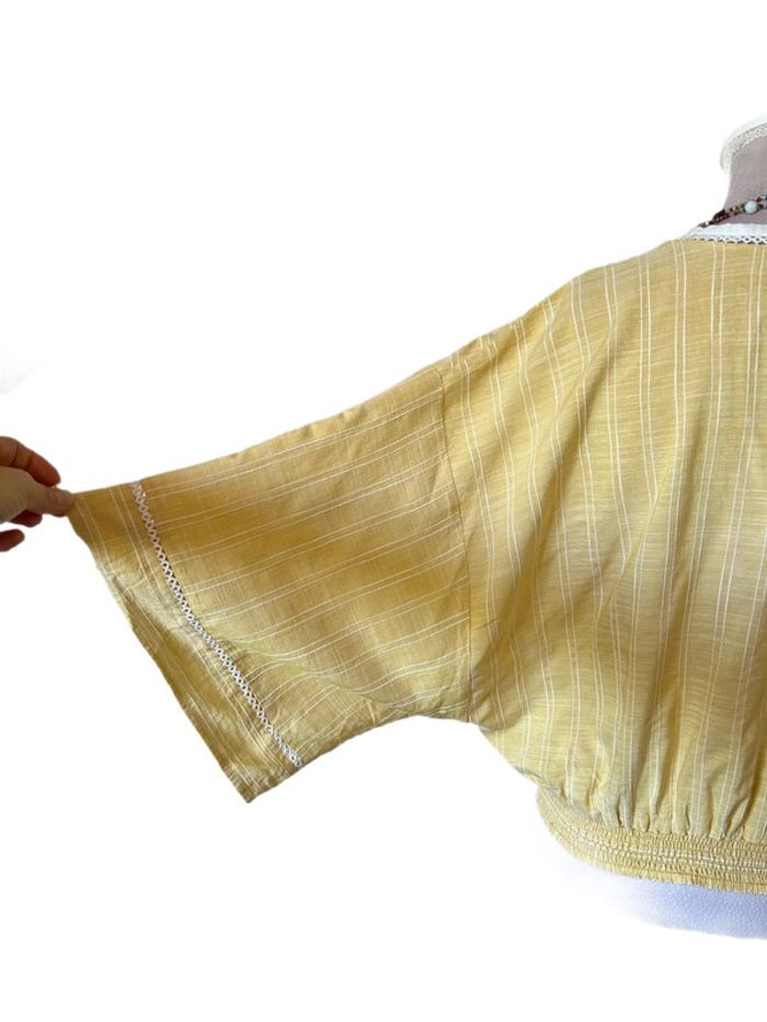 💛🌿Blouse bohème chic jaune pastel Lovestitch Made in India Pastel Boho Blouse🌿💛 - photo numéro 7