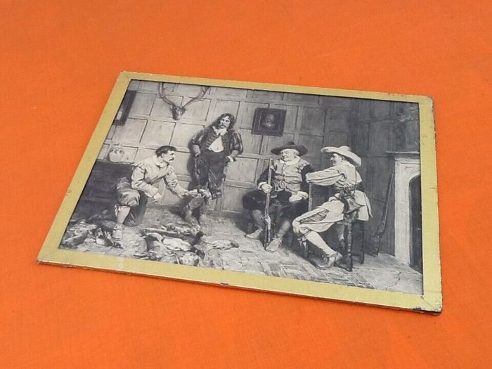 Sous verre à suspendre Scène de genre Retour de chasse - photo numéro 5