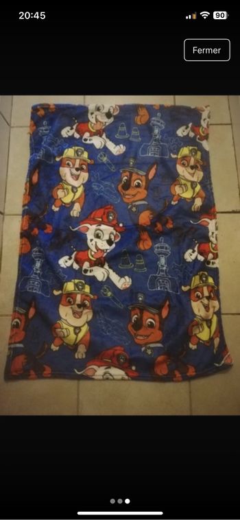 Plaid pat patrouille neuf