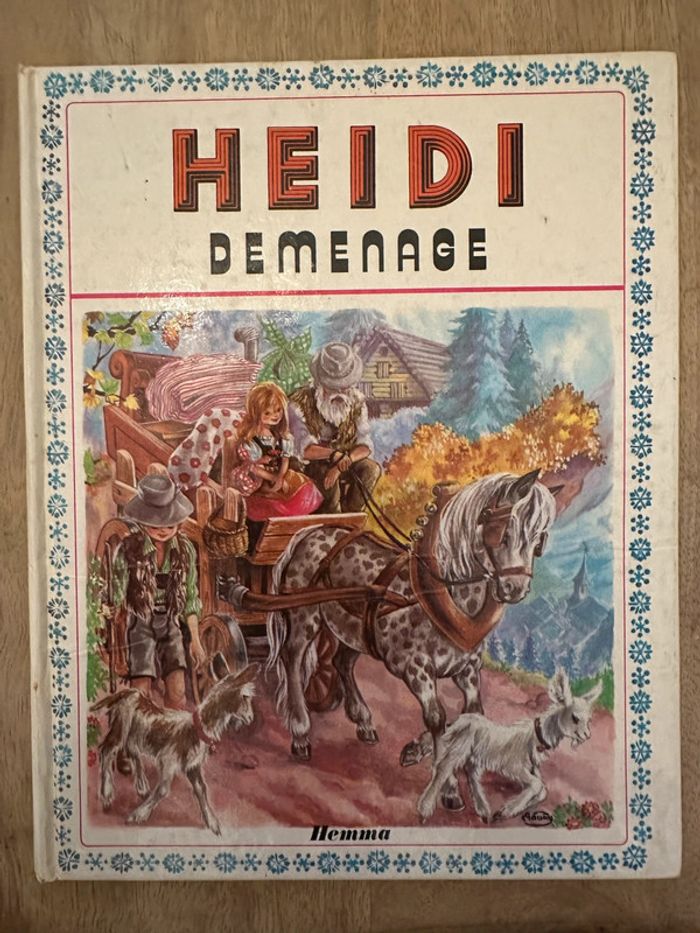 État satisfaisant - Livre ancien vintage Heidi déménage Hemma collection Primevère