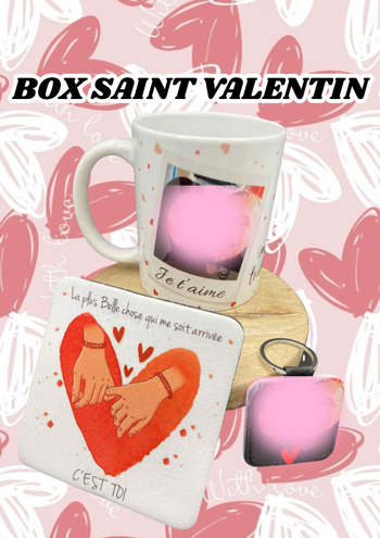 💕 BOX SAINT-VALENTIN PERSONNALISABLE – CADEAU UNIQUE 💕