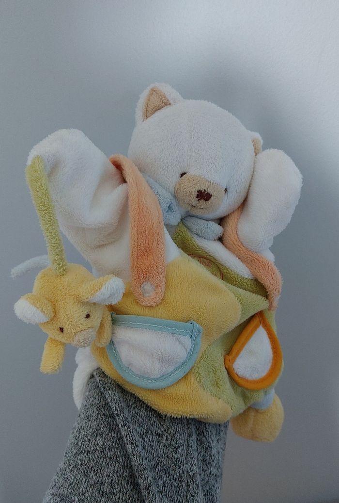 Doudou marionnette chat et petite souris - Doudou et Compagnie