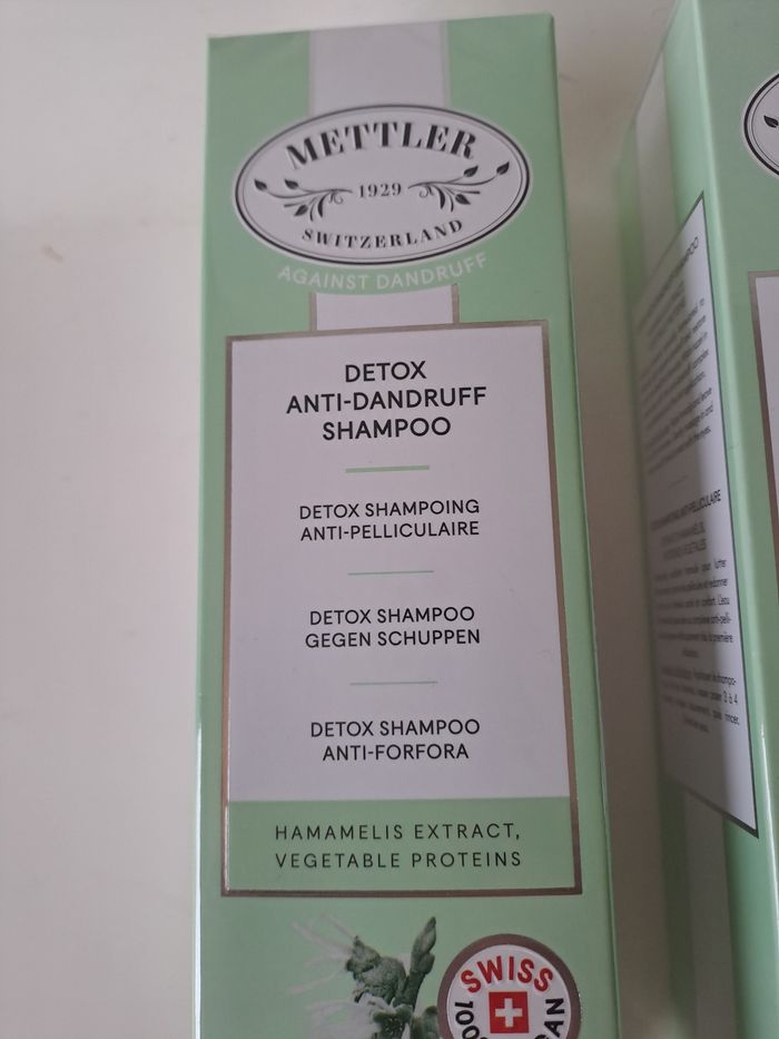 lot de 4 boîtes de shampooing anti pelliculaire mettler - photo numéro 2