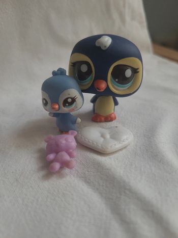 maman pingouin et son bébé petshop