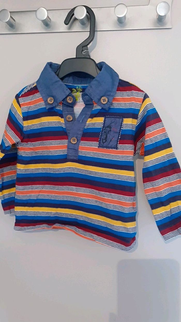 Polo rayé