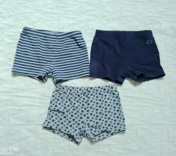 Kimbaloo lot 3 boxers étoiles rayures