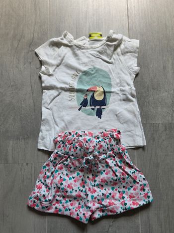 Lot 3 ensembles 3 mois fille