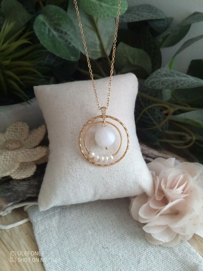 Collier bohème pierres naturelles - photo numéro 2