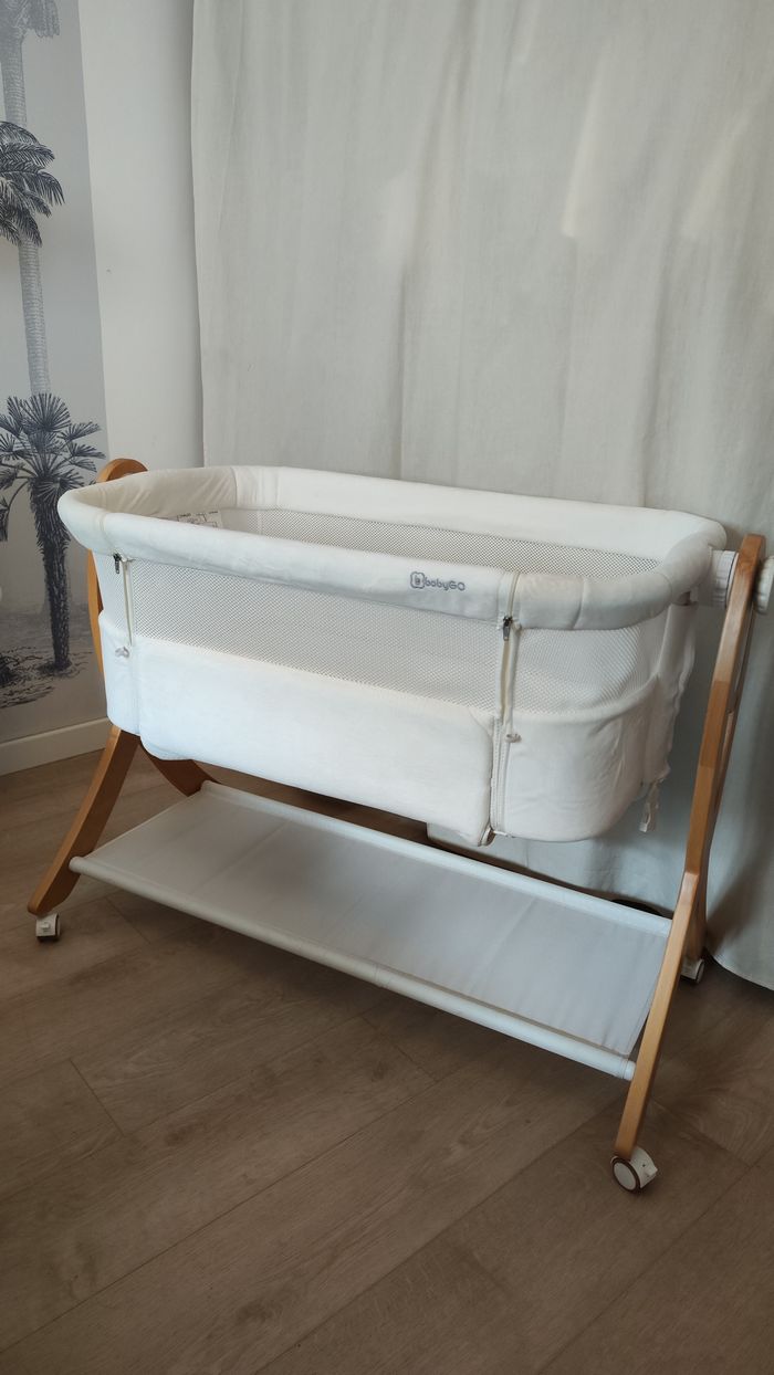 Lit cododo babygo crème et bois - photo numéro 3