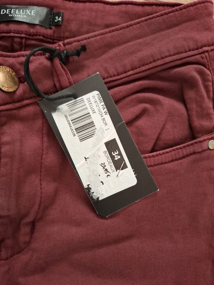 Jean femme deluxe women taille 34 neuf avec étiquette - photo numéro 4