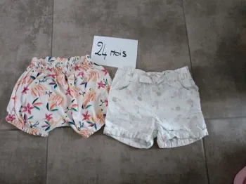 Lot de 2 shorts 23 mois