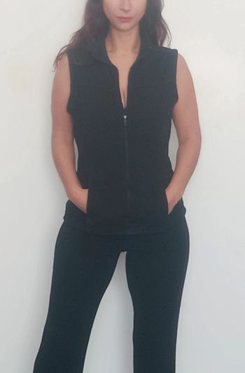 Veste sans manche polaire noire 38/40