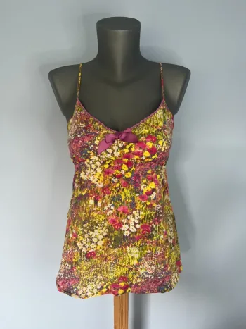 🌸 Débardeur multicolore fleuri UNDIZ – Taille M, style estival & féminin