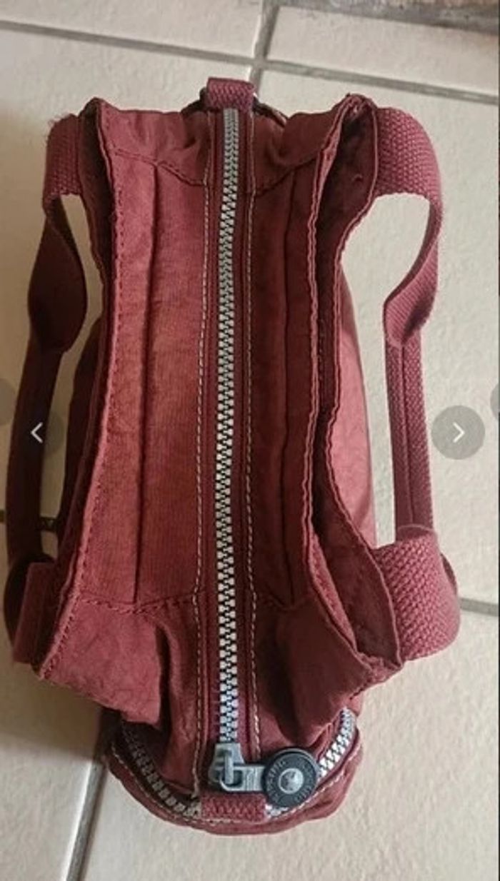 Sac à bandoulière Kipling Bordeaux Multipoches - photo numéro 4
