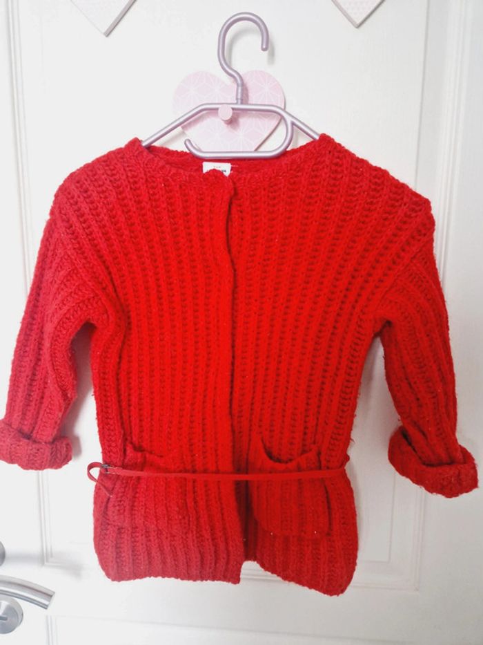 Gilet rouge tape à l'œil 4 ans