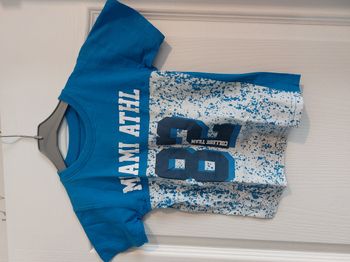 Maillot t-shirt bleu 6 ans miami athl