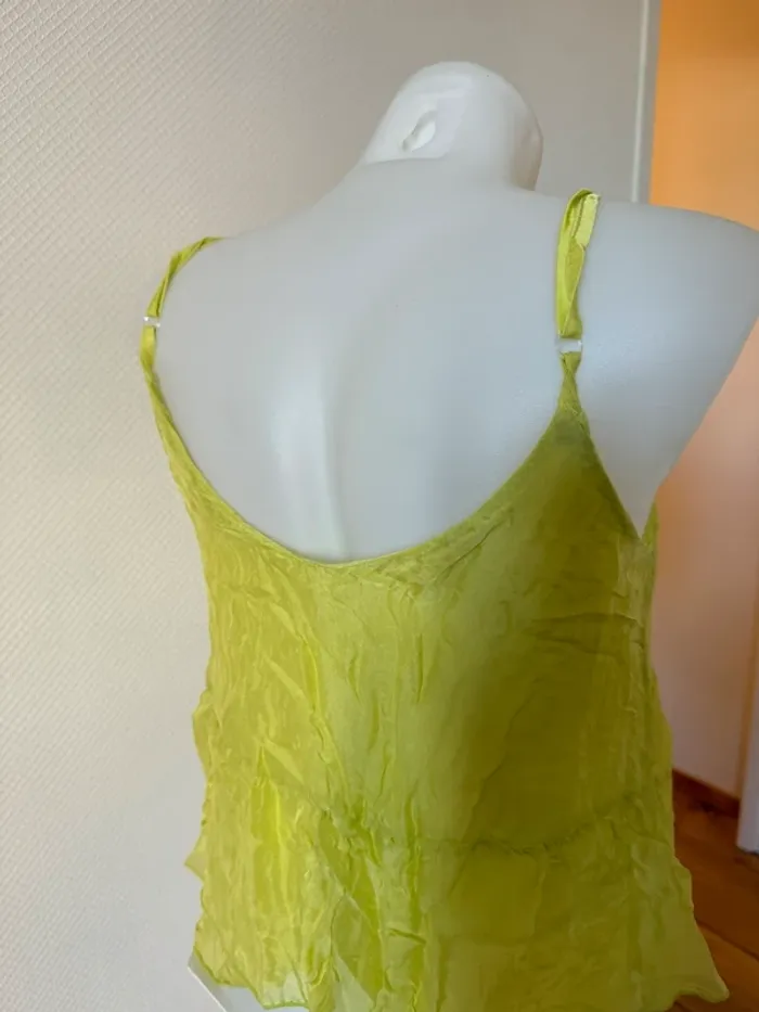 Débardeur vert neuf sans étiquette taille XS b.yu - photo numéro 5