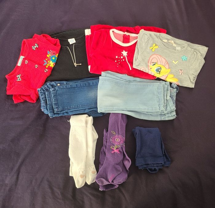 Lot vêtements hiver fille 2 ans