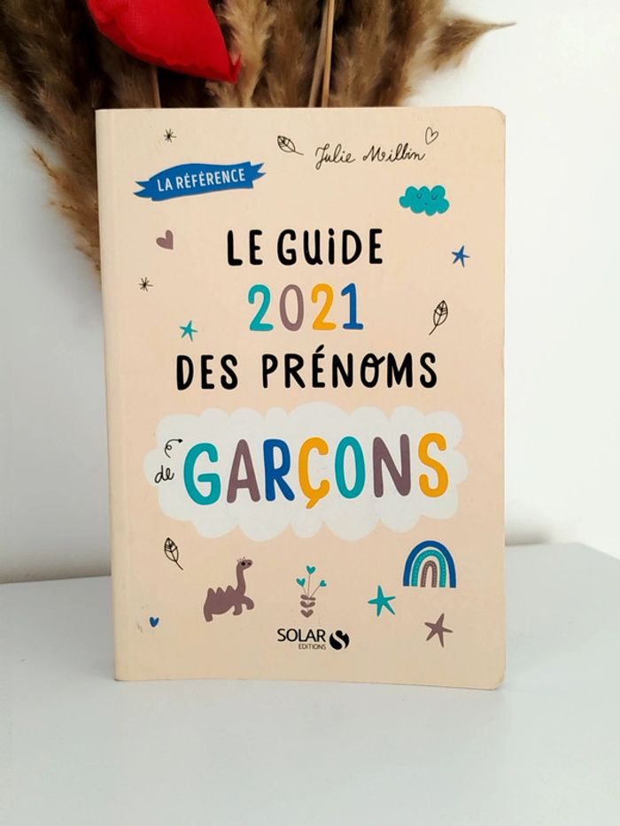 Livre le guide 2021 des prénoms garçons Solar éditions