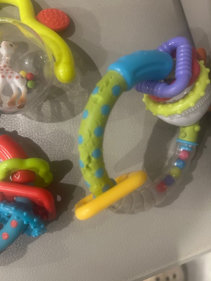 Lot jouet bebe la girafe Sophie - photo numéro 2