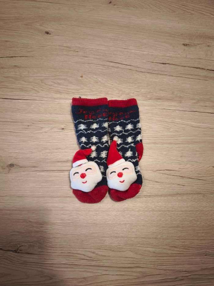 Chaussettes antidérapantes 18/24 mois père Noël