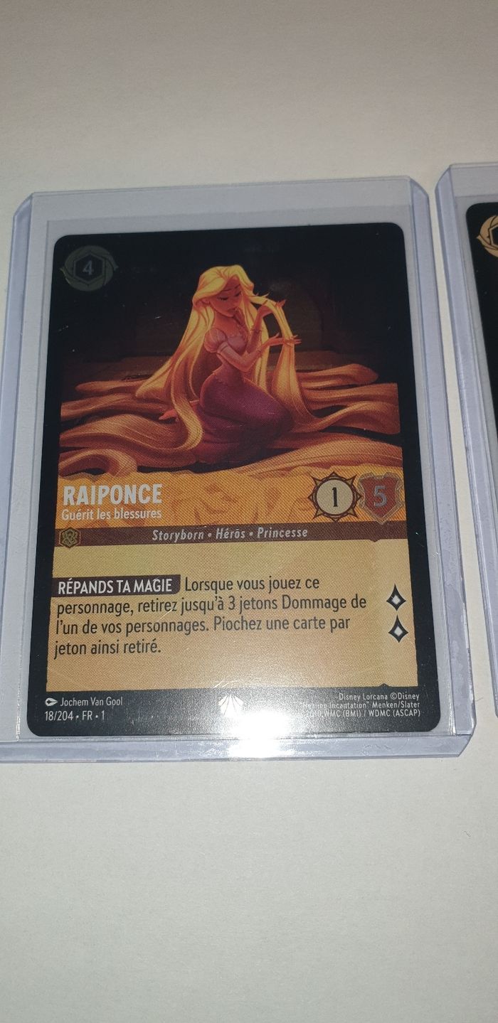 Carte lorcana raiponse legendaire foil et non foil. - photo numéro 4