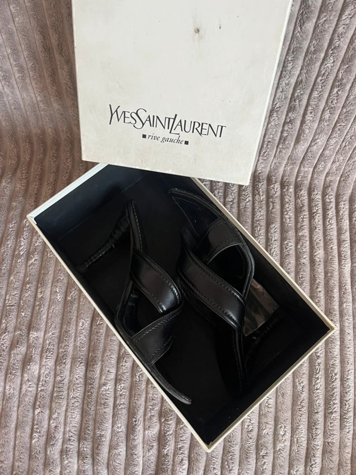 Mules noires - Yves saint Laurent - 37,5 - photo numéro 15
