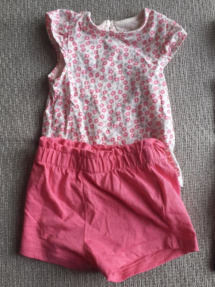 Lot de 2 ensembles coton taille 3 mois - photo numéro 2