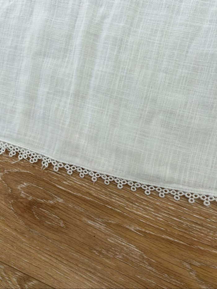 Débardeur haut blanc du Nil en coton et dentelles - 42/44 - photo numéro 5