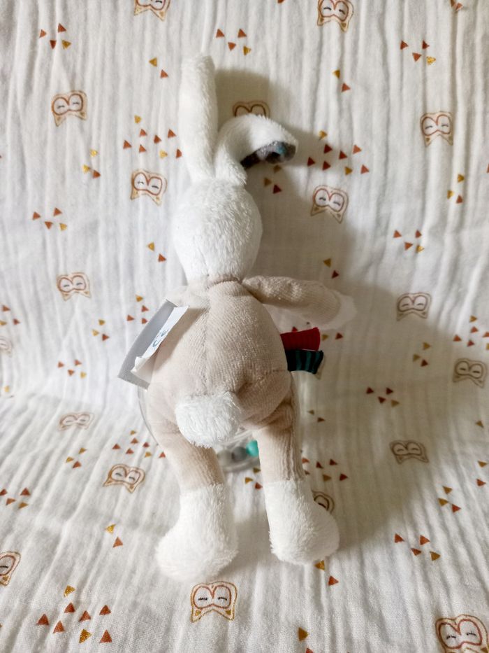 Doudou lapin hochet Moulin Roty - photo numéro 2