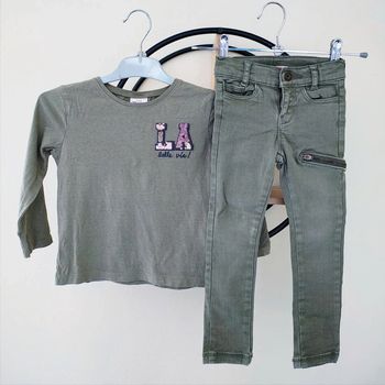 3 ans ensemble tape a l'oeil teeshirt et pantalon