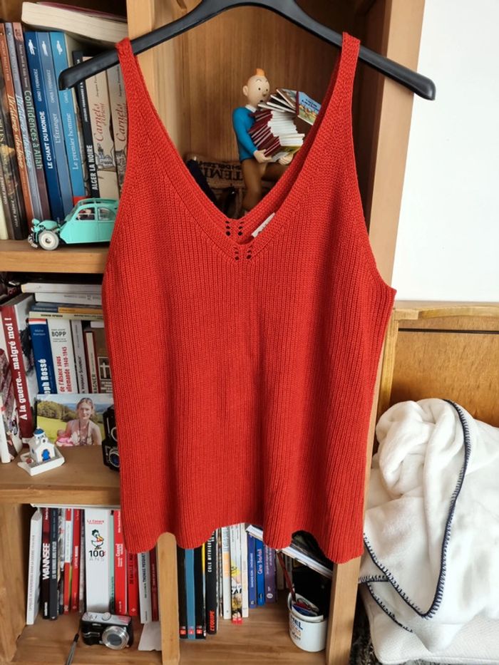 Débardeur en tricot Phildar taille XL