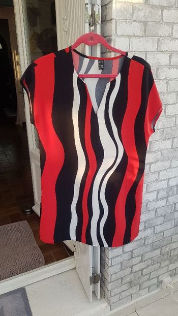 robe courte été rayures latérales toute couleurs