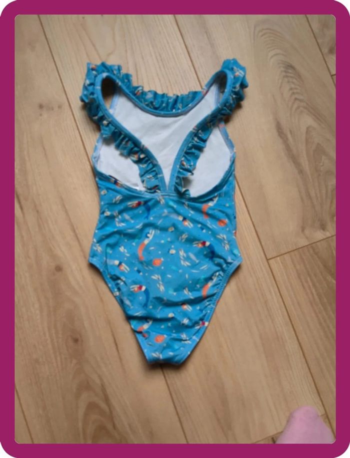 Maillot de bain une pièce à froufrou motif sirène Cyrillus 3 ans - photo numéro 3