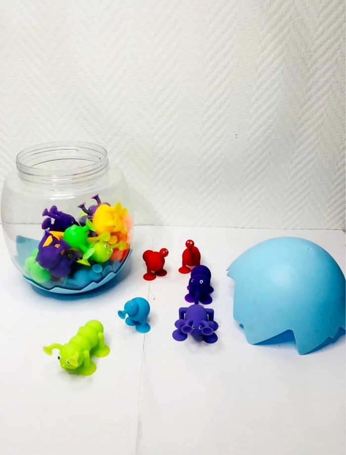24 pièces jouets à ventouse silicone jouets de bain - photo numéro 2