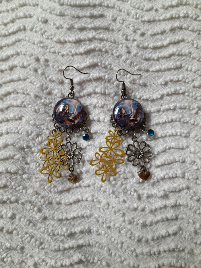 Boucle d'oreille amérindienne aigle