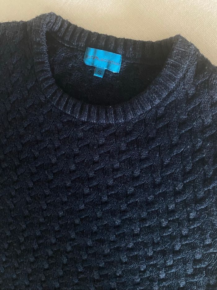 Pull tricot homme bleu marine S - photo numéro 5