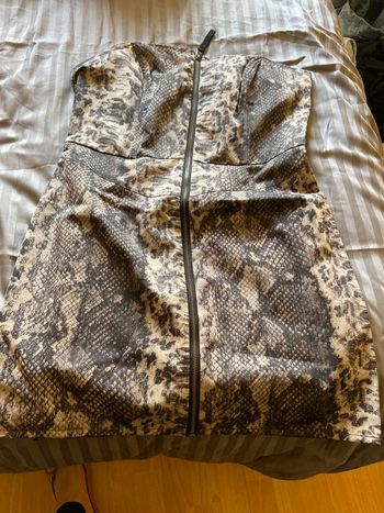 Robe bustier motif crocodile