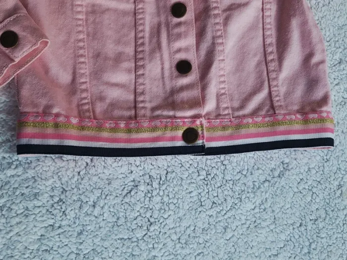 Veste jeans rose neuve - photo numéro 4