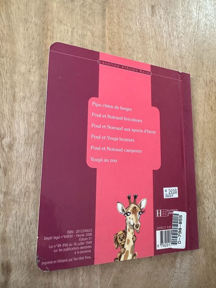 Livre vintage Youpi au Zoo Caroline albums roses Hachette Jeunesse - photo numéro 2