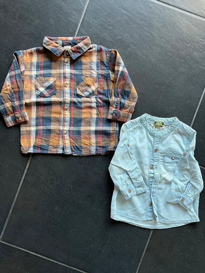 Lot chemises 12 mois H&M et TAO