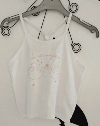 Débardeur blanc et doré Orchestra taille 6 ans