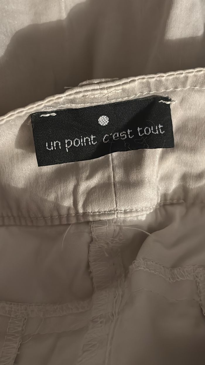Pantalon cargo beige Un Point C'est Tout T40 - photo numéro 3