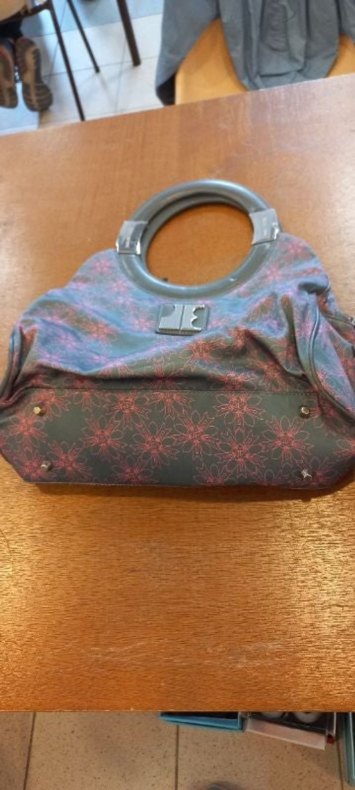 Sac a main femme rose et gris