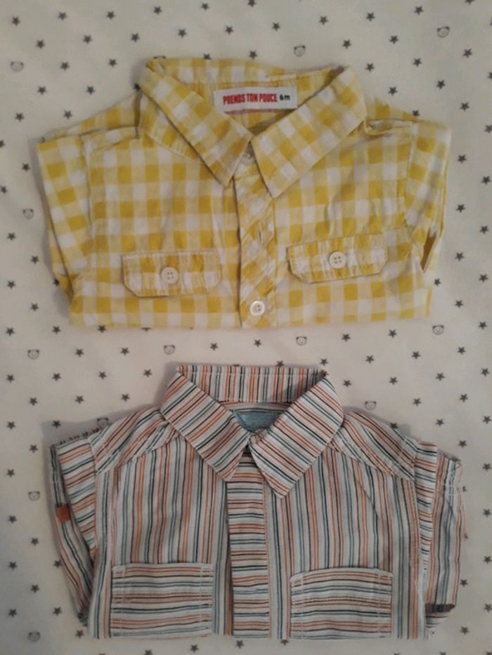 2 chemises 6 mois