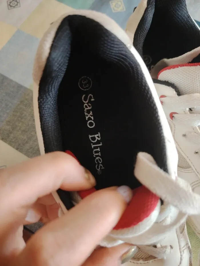 Baskets blanches pointure 33 - photo numéro 12