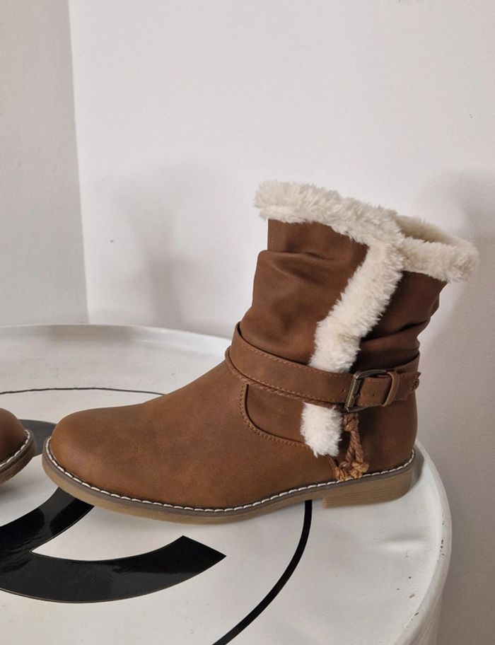 Bottines marron fourrées - photo numéro 7