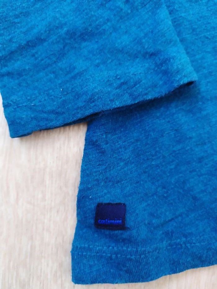 T-shirt manches longues garçon bleu taille 6 ans Catimini - photo numéro 2
