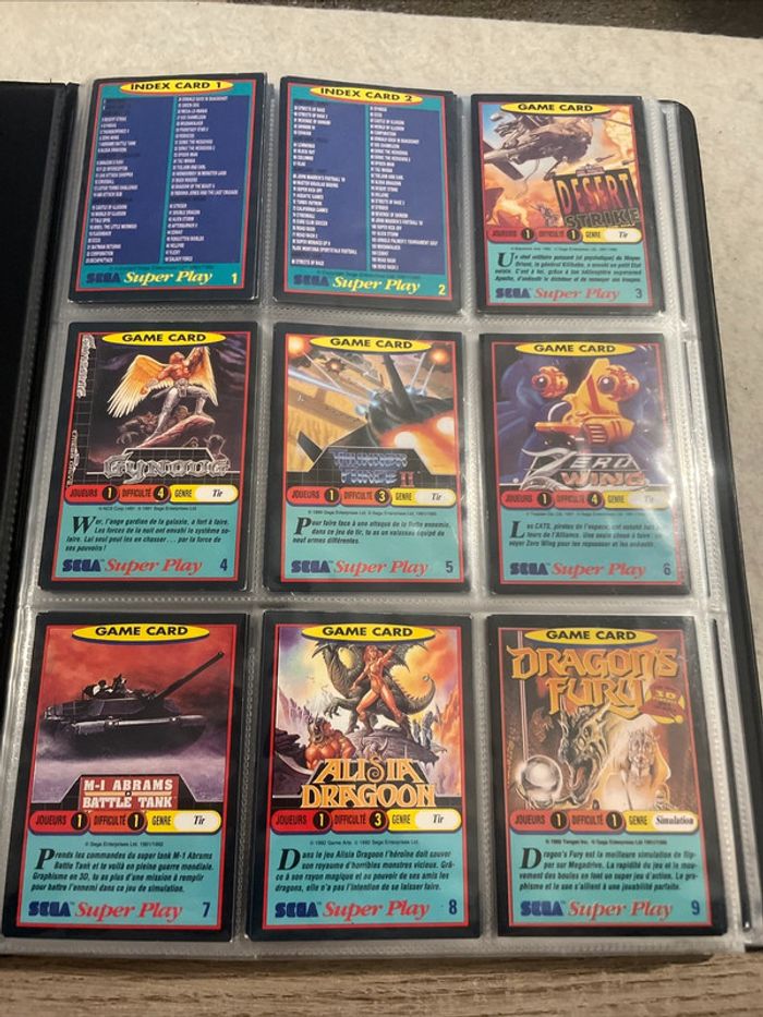 Collection Fullset Panini Sega Super Play Version Française TBE (120/120) Rare